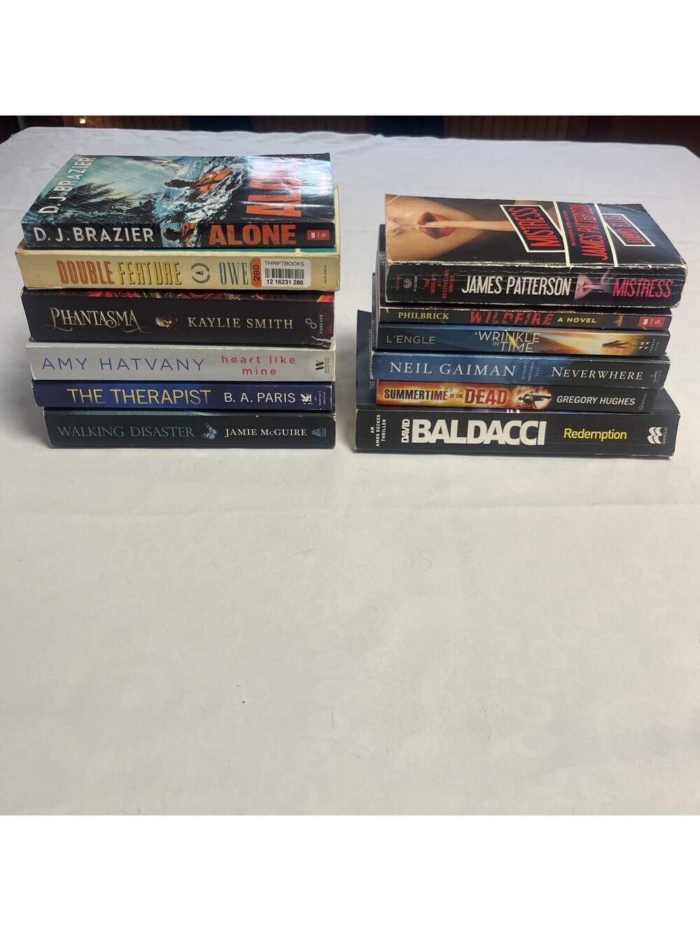 Book Lot of 12 Paperback Books Mystery Thriller Suspense Random Mix Lot